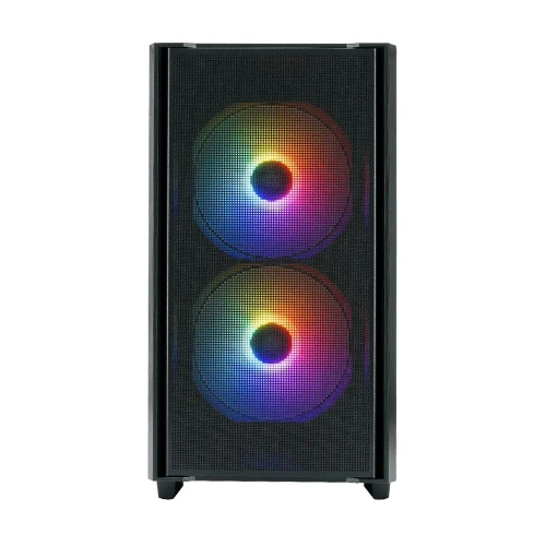 Корпус XASTRA A400M 3FRGB Black (A400M-2FC14F-1FC12F) mATX/Mesh /Screwless TG+Mesh/2x140mm+1x120mm FC FRGB fans