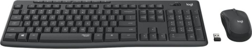 Клавиатура+ мышь Logitech MK295 Silent Wireless Combo Graphite (920-009807)