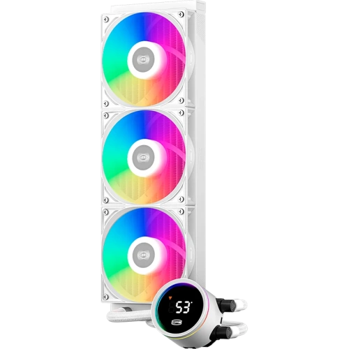СВО PcCooler DA360 Pro ARGB Digital WH (300W, 360mm, LED temp., White, Fans 3x120mm, 75.8CFM, 33.7dBA, 2200RPM/ P)