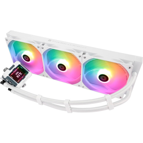 СВО Thermalright Frozen Warframe 420 ARGB (F-WFRAME-420-WH-ARGB) Soc-AM5/AM4/1200/1700/1851 белый 4-pin 29.8dB Al LCD Ret