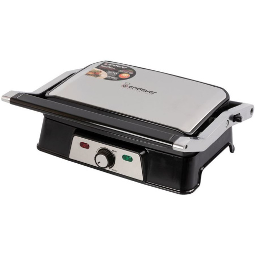 Электрический пресс-гриль ENDEVER Grillmaster 220, серебристый/черный