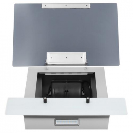 Вытяжка наклонная Gorenje WHI649EXGW белый/белый