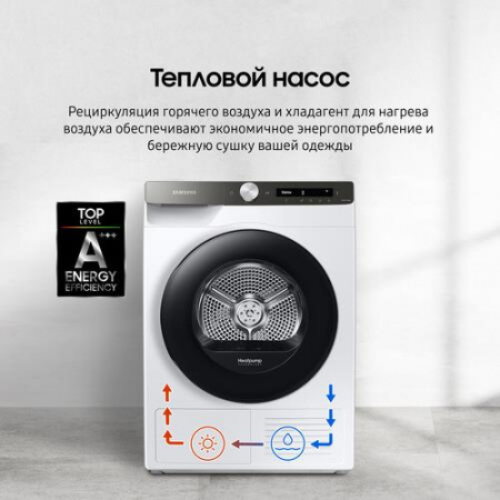 Сушильная машина Samsung DV90TA040AE/LP белый