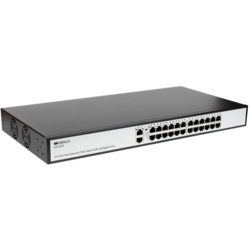 Коммутатор ORIGO OS1226P/285W/A1A 24x100Base-TX PoE+, 2x1000Base-T