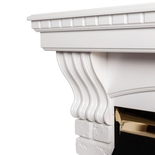 Электрокамин RealFlame Jazz WT белый с очагом 3D Oregan