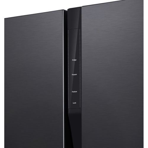 Холодильник Hyundai CS5003F черный 178x91.1x63.6см (двухкамерный) Side by Side