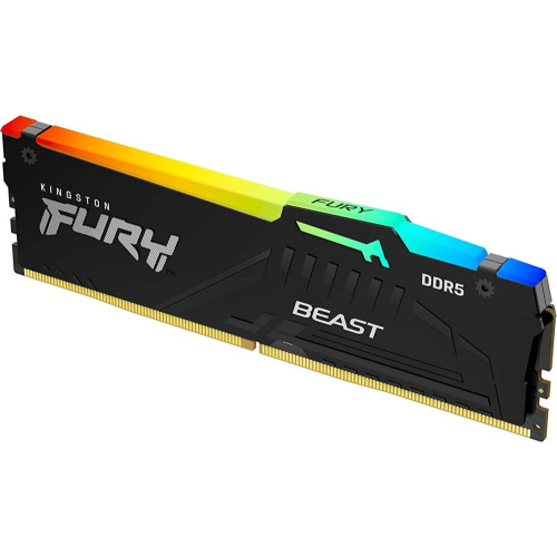 ОЗУ Kingston FURY Beast Black XMP Gaming Memory (KF552C40BBA-16) DDR5 5200 16GB DIMM Non-ECC, CL40, 1.25V, 1RX8 40-40-40