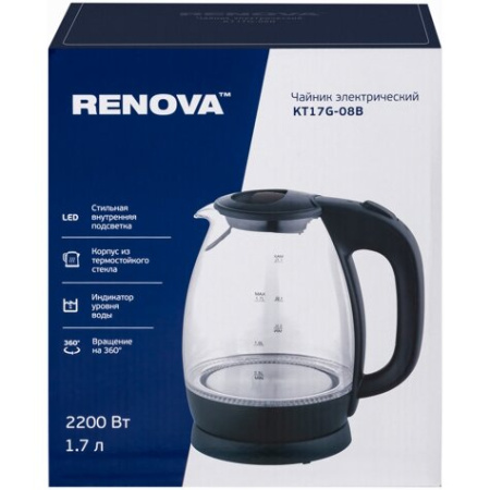 Чайник RENOVA KT17G-08B