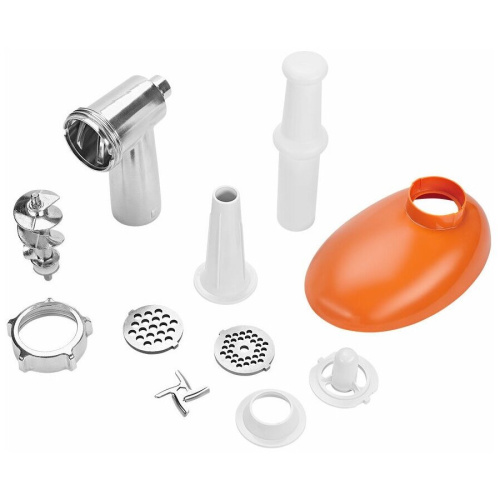 Мясорубка Kitfort КТ-2113-1 белый/оранжевый