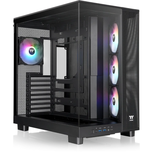 Корпус Thermaltake View 380 XL TG ARGB (CA-11E-00M1WN-00) черный без БП E-ATX 2x120mm 2xUSB3.0 audio bott PSU