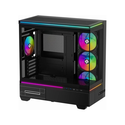 Корпус Thermalright M10 Black Fan4-C (TRTLM10BF4C) / TG / 4x120mm ARGB PWM Fans / USB Type-C / mATX