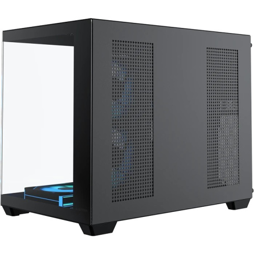 Корпус XASTRA QW500M 6ARGB-C10-UC Black (QW500M-6FM12A-C10-UC) mATX/Aquarium/Screewless/ 6x120mm ARGB PWM FM fans/Argb+PWM HUB 10port/Type-C