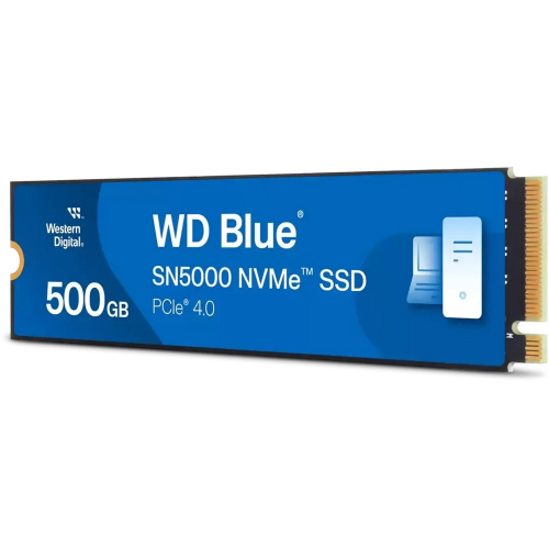 SSD Western Digital Blue SN5000 (WDS500G4B0E) 500Gb, M2.2280 PCIe 4.0, 5000MBs/4000MBs, TBW 300
