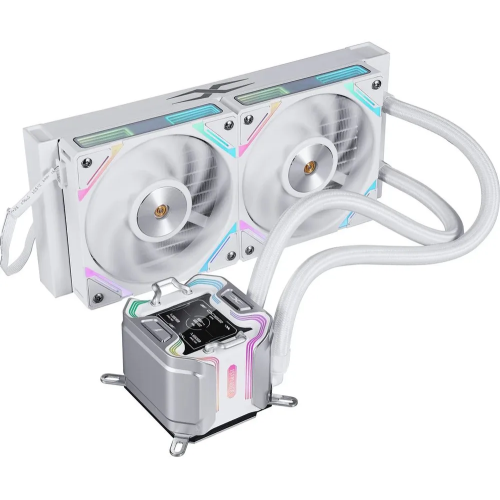 СВО 1STPLAYER X-240 White (X-240-WH) / 2x120mm, ARGB, IPS display
