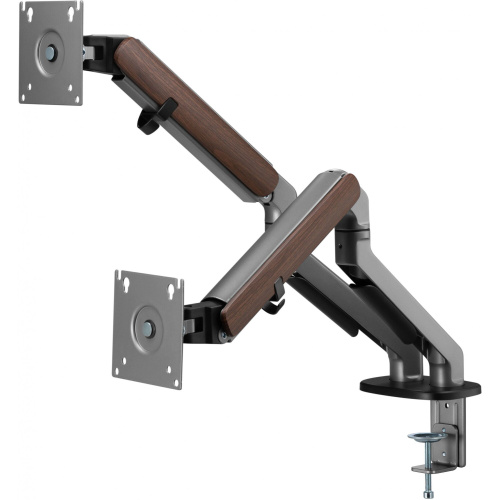 Кронштейн для мониторов Ultramounts UM 735WD серый/коричневый 17"-27" макс.7кг крепление к столешнице поворот и наклон