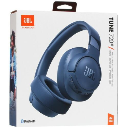 Беспроводные/проводные наушники JBL Tune 720BT синий