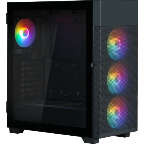 Корпус ZALMAN S5 Neo, ATX, Black, Window, 2xCombo (3.5" or 2.5"), 4x2.5", 1xUSB2.0, 1xUSB3.1, Front 3x120mm FRGB, Rear 1x120mm FRGB