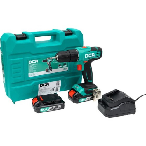 Дрель-шуруповерт DCA ADJZ2035i13 (Type AM) 2АКБ+ЗУ