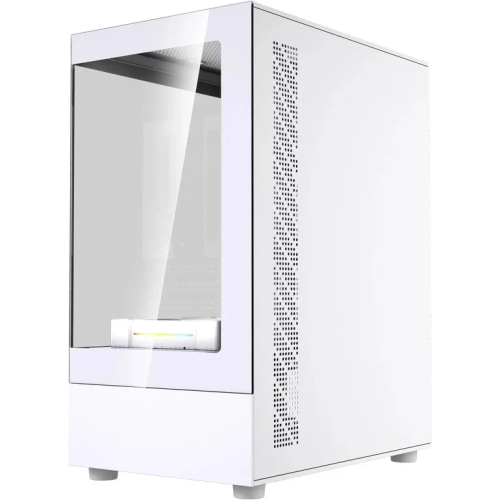 Корпус Powercase Vision Micro M1 ARGB (CVMM1W-A3), Tempered Glass, 3x 120mm ARGB fans, белый, mATX