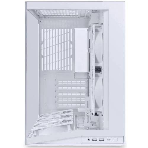 Корпус Lian Li O11 Dynamic Mini V2 Flow (G99.O11DMIV2FW.R0) / White / 5 x 120mm PWM Fan / Mid-Tower, TG