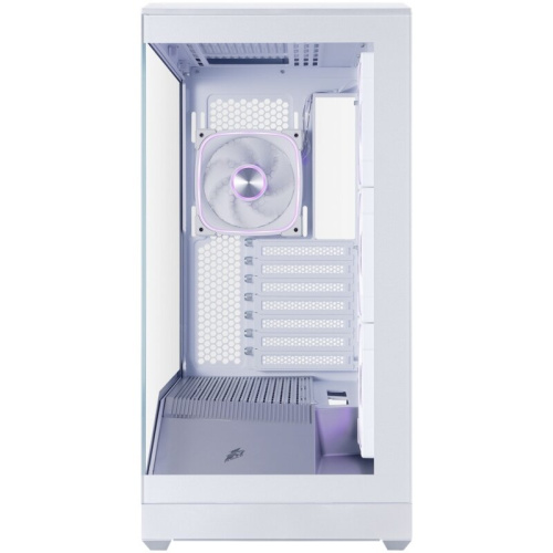 Корпус 1STPLAYER GM7 ARGB Silver (GM7-SV-3FN7R-W-1FN7-W) / ATX / 4x120mm ARGB fans