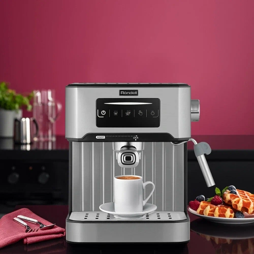 Кофеварка Rondell RDE-1106 серебристый