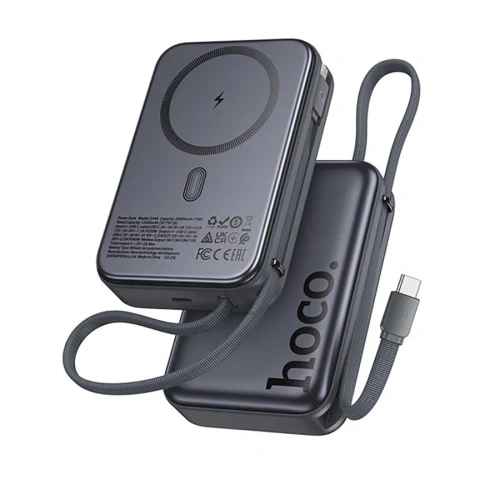 Аккумулятор внешний резервный HOCO Q44A Origen dual PD45W 20000mAh серый