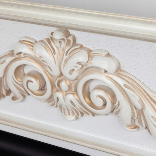 Электрокамин RealFlame Anita WT дуб белый с золотой патиной с очагом 3D Oregan