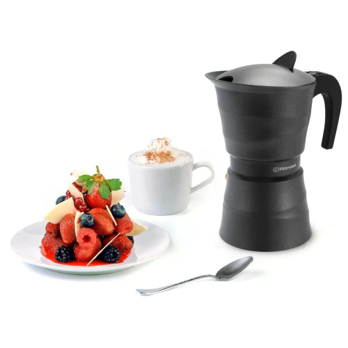 Кофеварка Rondell Pacific Grey RDA-1901 0.45л алюминий серый