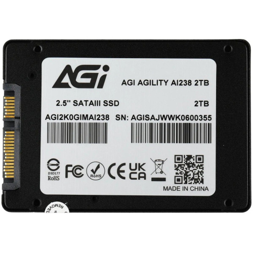 SSD AGI AI238 AGI2K0GIMAI238-CB 2.5" 2TB QLC Retail-Color Box