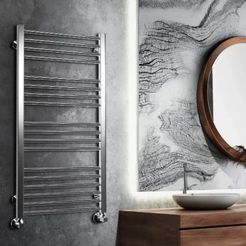 Электрический полотенцесушитель Royal Thermo Stato П17 500Х1200 Полированная Сталь