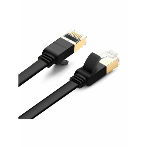 Кабель сетевой UGREEN NW106 (11267) Cat 7 U/FTP Lan Cable Flat Design 20m Black