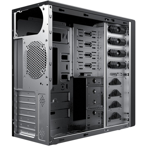 Корпус Foxline FL-886 (FL-886-U3C), без БП, ATX black, w/o PSU, w/1xUSB2.0+1xUSB3.0+1xUSB3.0 Type-C (19pin header)+HD-Audio , pwrcord, Fan