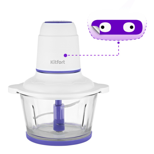 Измельчитель Kitfort КТ-3050-1 белый/фиолетовый