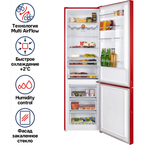 Холодильник MAUNFELD MFF200NFR Inverter