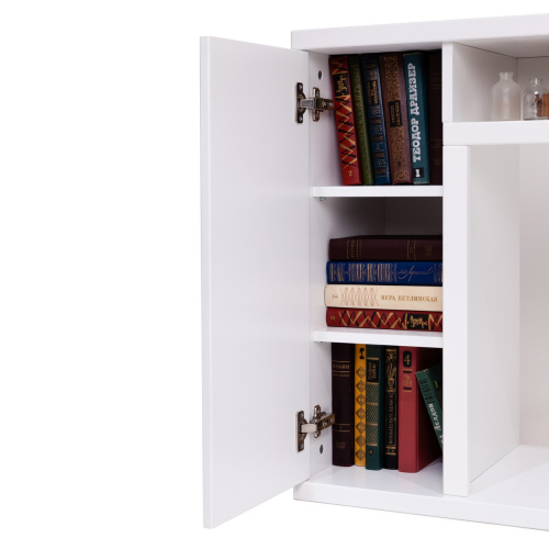 Электрокамин RealFlame Brooklyn 25,5 WT белый с очагом Sparta 25,5 LED