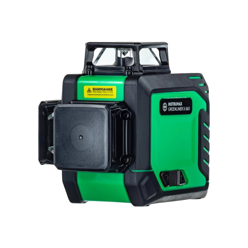 Лазерный уровень INSTRUMAX Greenliner 3-360 (IM0158) + штатив-штанга элевационный lp-300 в комплекте с треногой (3 м)