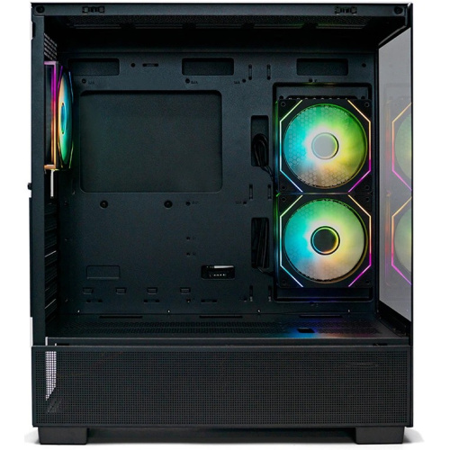 Корпус XASTRA Q500 3ARGB-C10 Black (Q500-3FM12A-C10) ATX/Aquarium/Screewless/ 3x120mm ARGB PWM FM fans/Argb+PWM HUB 10port