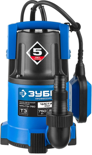 Насос дренажный Зубр НПЧ-Т3-750