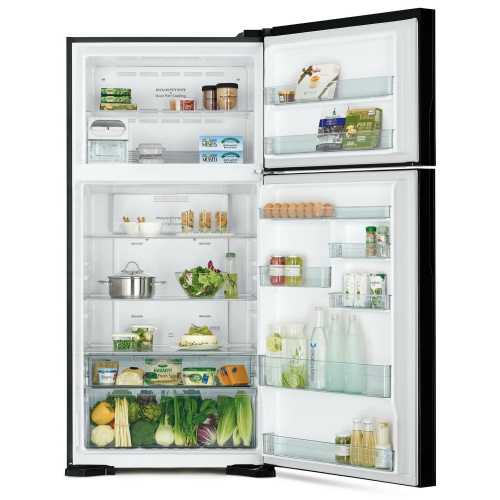 Холодильник Hitachi R-VG660PUC7-1 GBK черное стекло