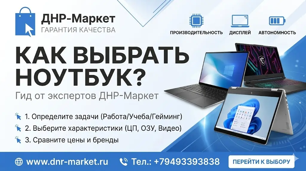 Ноутбуки в ДНР и Донецке